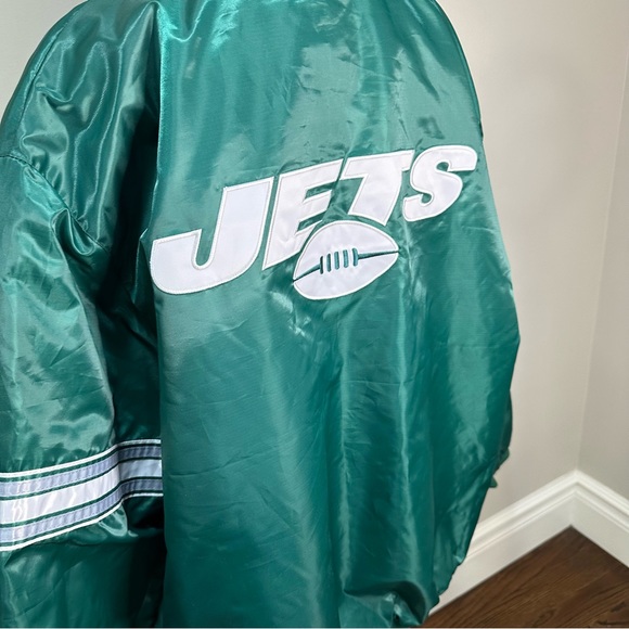 NWT Men's Jets Starter Jacket New York Jets The Pick and Roll Full Snap Jacket - Picture 11 of 16